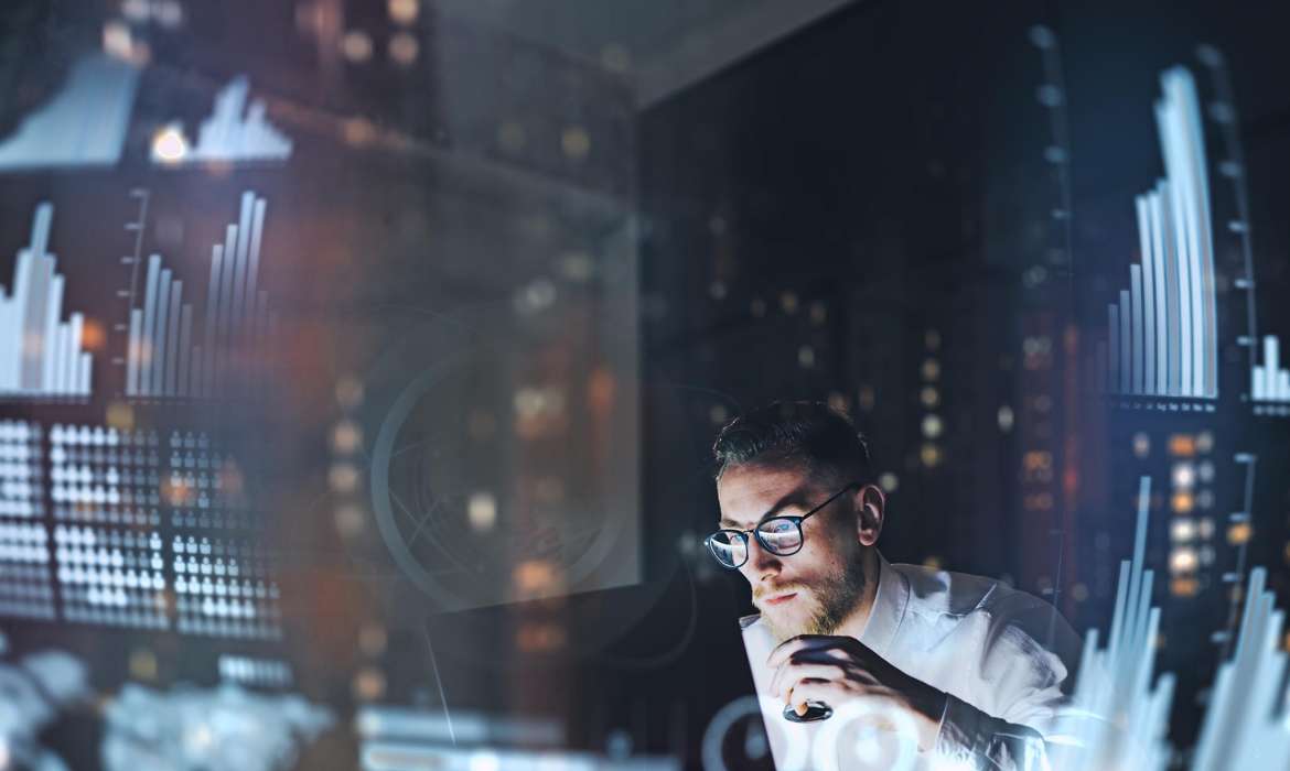 Team collaborating on a project